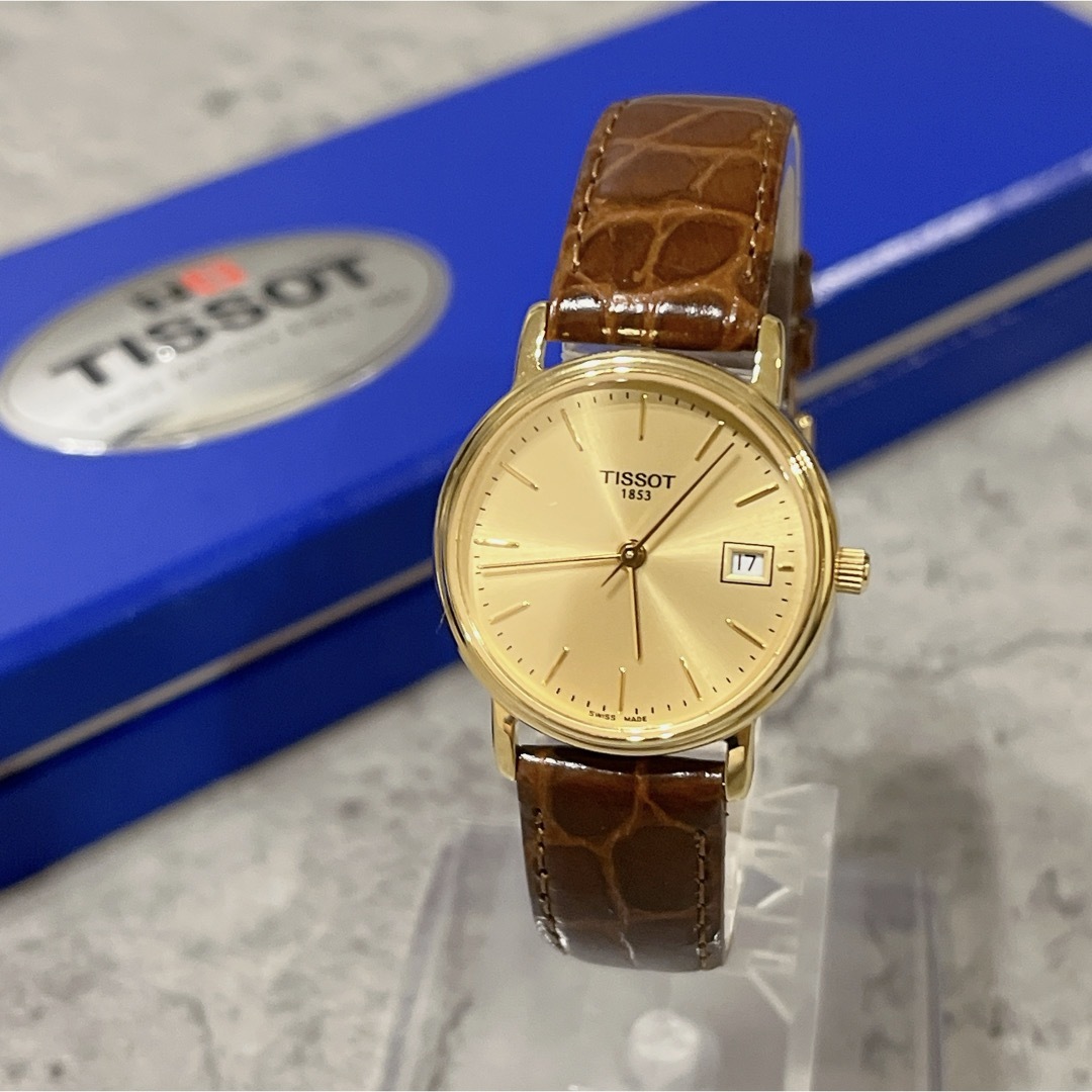 希少 美品 TISSOT T830/930 ティソ ゴールド 腕時計 稼動品腕時計