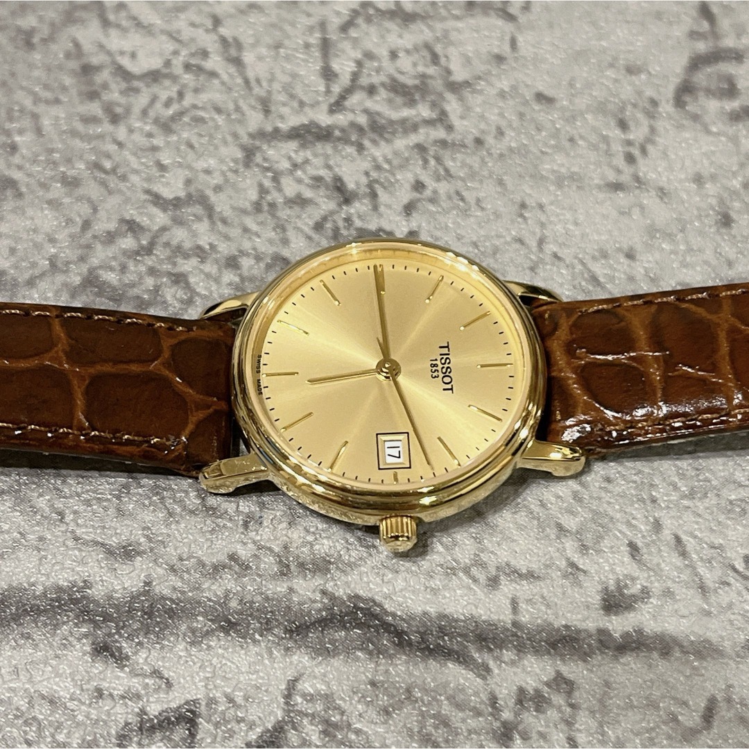 TISSOT(ティソ)の希少 美品 TISSOT T830/930 ティソ ゴールド 腕時計 稼動品 レディースのファッション小物(腕時計)の商品写真