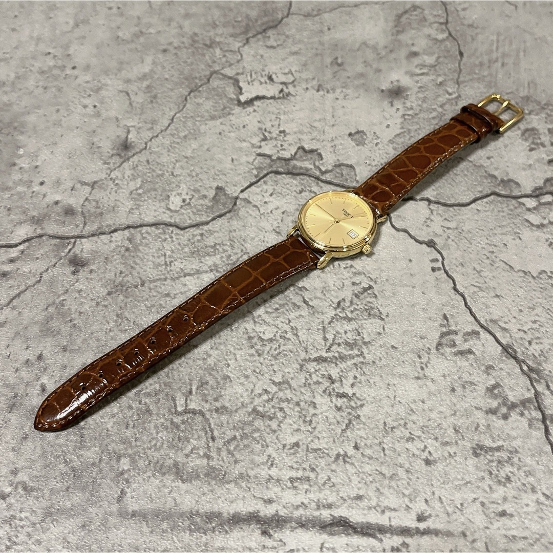 TISSOT(ティソ)の希少 美品 TISSOT T830/930 ティソ ゴールド 腕時計 稼動品 レディースのファッション小物(腕時計)の商品写真