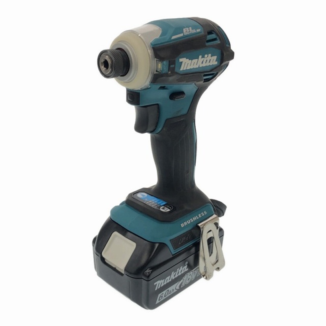 Makita(マキタ)の☆比較的綺麗☆makita マキタ 18V 充電式インパクトドライバ TD172DRGX 青/ブルー バッテリー2個(18V 6.0Ah) 充電器 ケース付 83995 自動車/バイクのバイク(工具)の商品写真