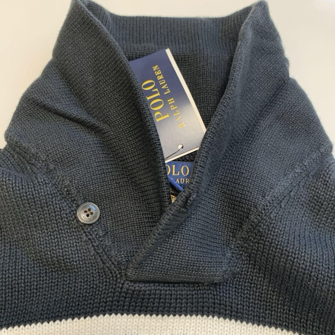 Ralph Lauren(ラルフローレン)の【新品】ラルフローレン ポロロゴ ニット セーター XL キッズ/ベビー/マタニティのキッズ服男の子用(90cm~)(ジャケット/上着)の商品写真