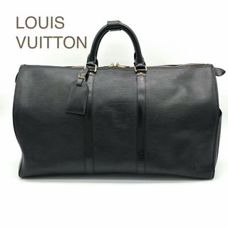 ルイヴィトン(LOUIS VUITTON)の【良品】ルイヴィトン エピ キーポル50 ボストンバッグ 黒(ボストンバッグ)