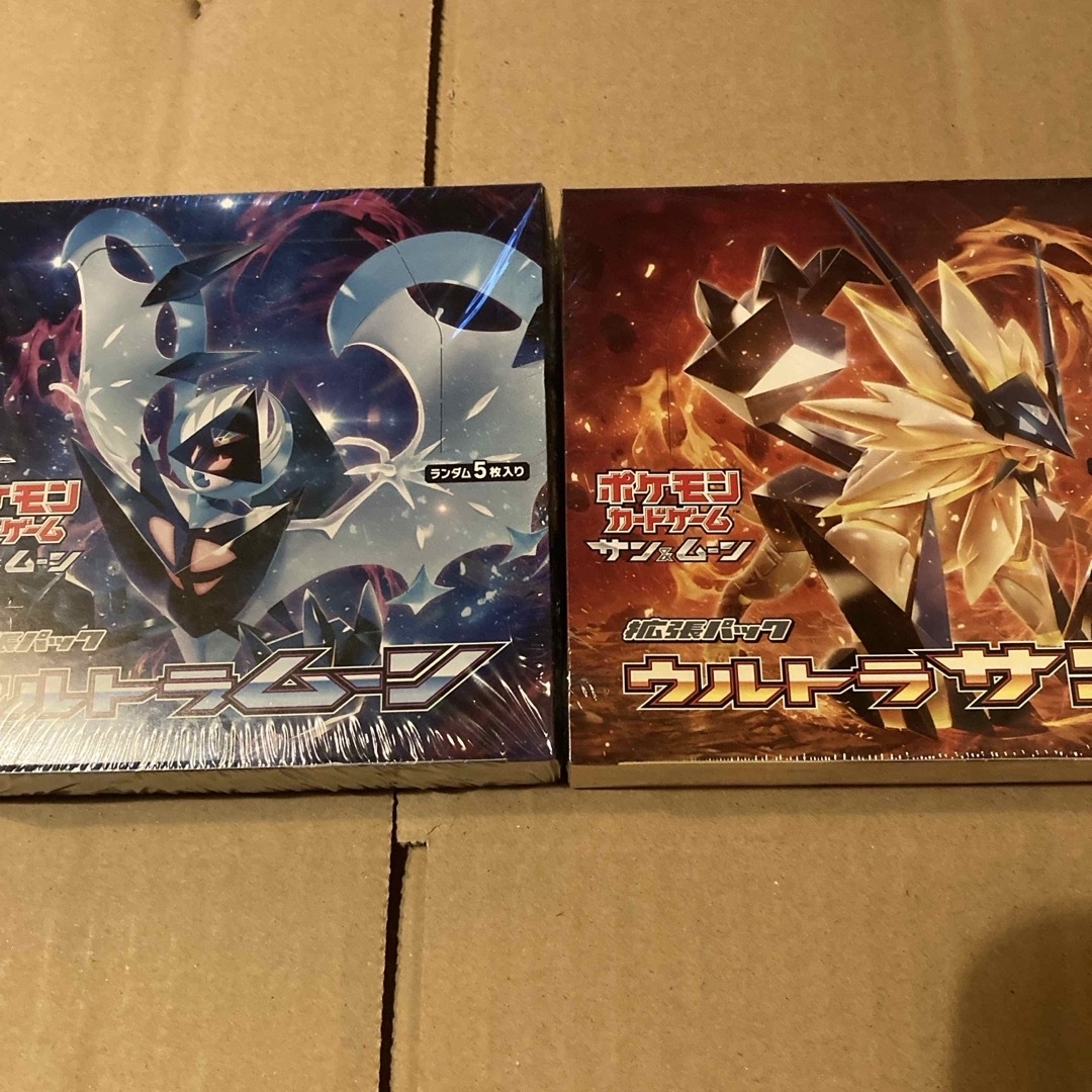 シュリンク付き未開封BOXですポケモンカードウルトラムーン未開封BOXシュリンク付き