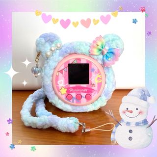 ぷにるんずカバー♡アクアBlue♡レインボー♡チャーム♡ストラップ(あみぐるみ)