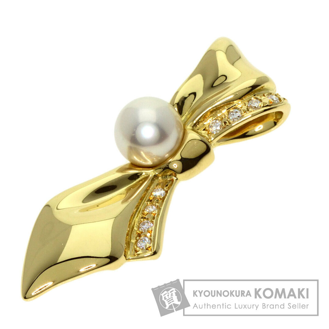 MIKIMOTO アコヤパール 真珠 ダイヤモンド ペンダントトップ K18YG レディース状態ダメージ箇所