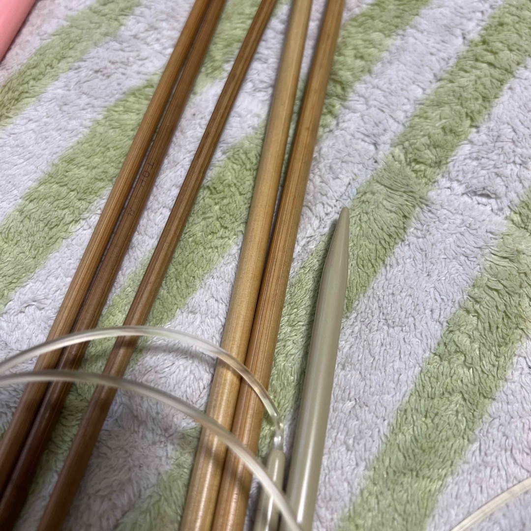 棒針、輪針　毛糸用　６セット ハンドメイドの素材/材料(その他)の商品写真