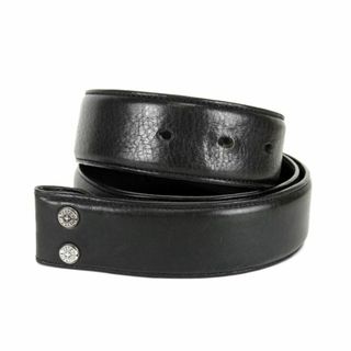 クロムハーツ(Chrome Hearts)のクロムハーツ CHROME HEARTS ■ 【 BELT STRAP 1.5 】 スクロールレーベルリベッツ レザーベルト　s2539(ベルト)