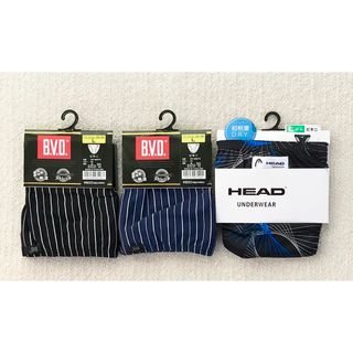 B.V.D＆HEAD ビキニブリーフ Ｌサイズ ストライプ＆デザイン 3枚セット(その他)