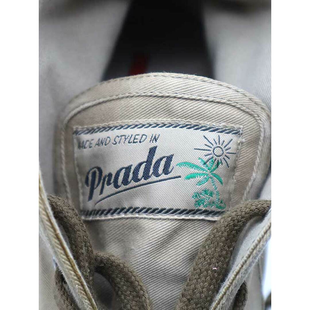 PRADA(プラダ)のPRADA プラダ 14SS ラバーソールハイカットスニーカー ベージュ 6 4T 2708 メンズの靴/シューズ(スニーカー)の商品写真