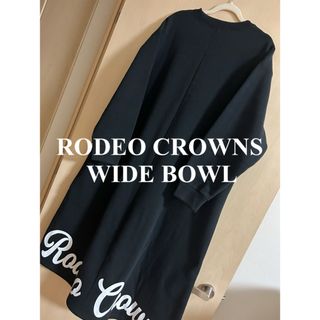 ロデオクラウンズワイドボウル(RODEO CROWNS WIDE BOWL)の新品未使用　RODEO CROWNS WIDE BOWL ロゴフレアワンピース　(ロングワンピース/マキシワンピース)