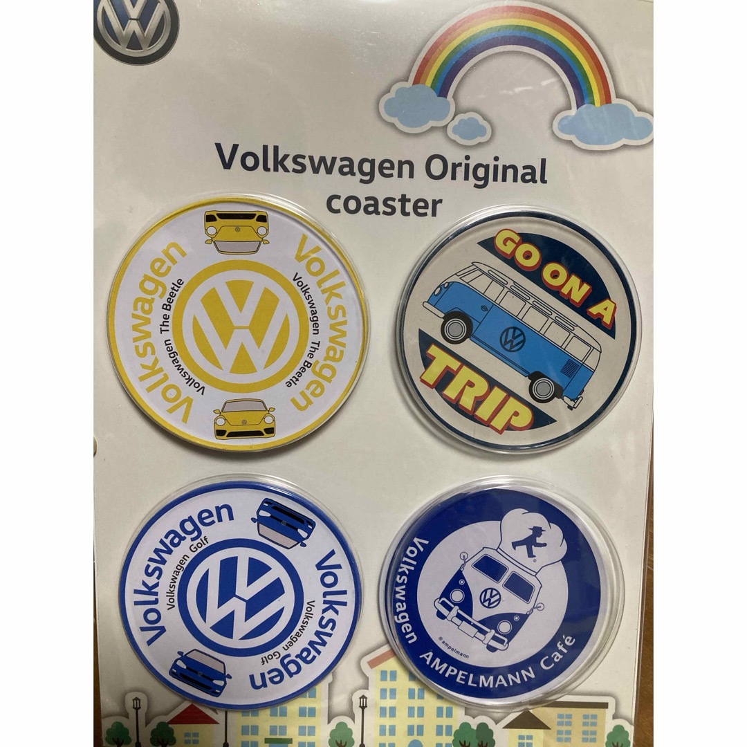 Volkswagen(フォルクスワーゲン)のVolkswagen ノベルティ　コースターセット エンタメ/ホビーのコレクション(ノベルティグッズ)の商品写真