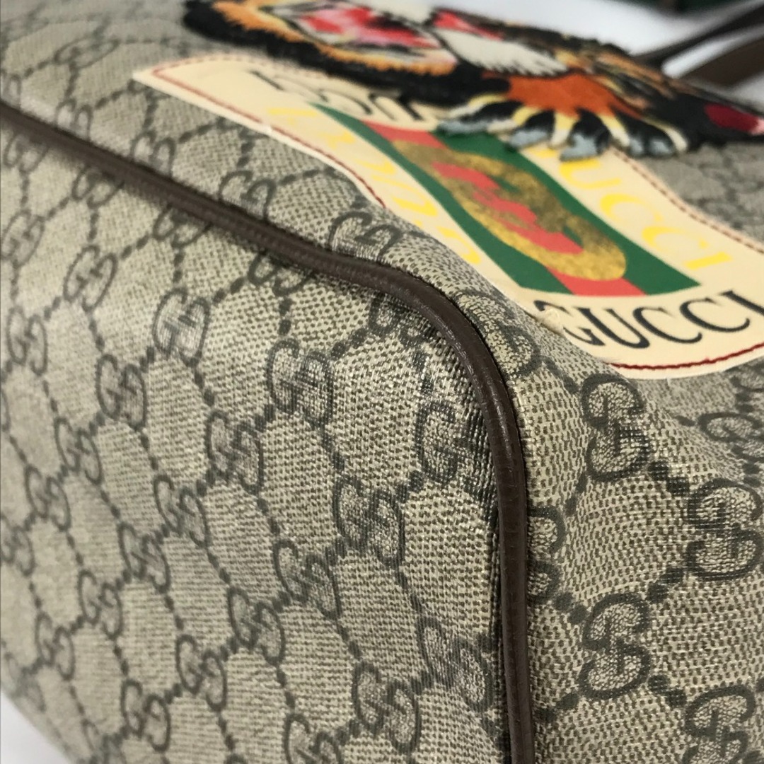 Gucci(グッチ)のグッチ GUCCI クーリエソフト 474085 タイガー GG 2WAY ショルダーバッグ 斜め掛け シェリーライン トートバッグ GGスプリームキャンバス ブラウン レディースのバッグ(トートバッグ)の商品写真