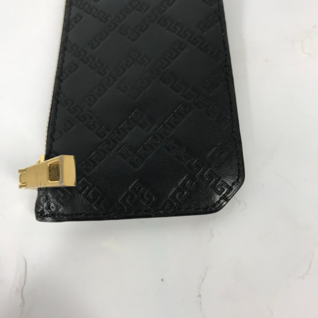 VERSACE(ヴェルサーチ)のヴェルサーチ VERSACE メデューサ 財布 小銭入れ フラグメントケース コインケース レザー ブラック メンズのファッション小物(コインケース/小銭入れ)の商品写真