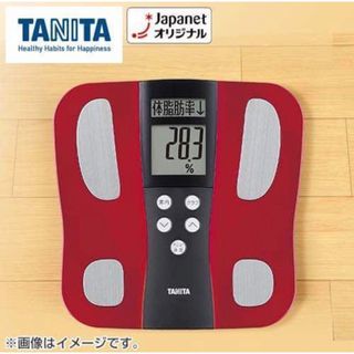 タニタ(TANITA)のタニタ　体組成計　体重計　BC-J03  レッド　赤系(体重計/体脂肪計)