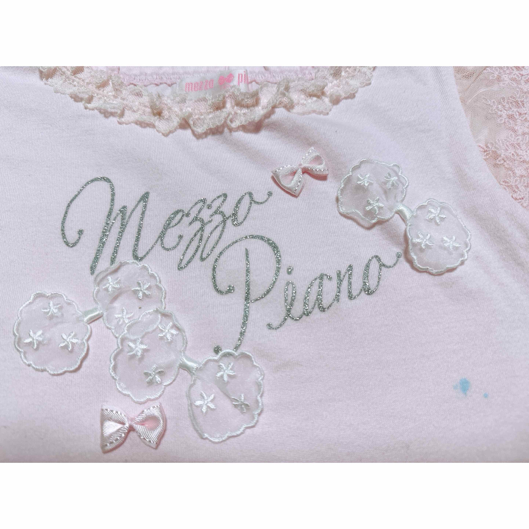 mezzo piano(メゾピアノ)のmezzo piano カットソー キッズ/ベビー/マタニティのキッズ服女の子用(90cm~)(Tシャツ/カットソー)の商品写真