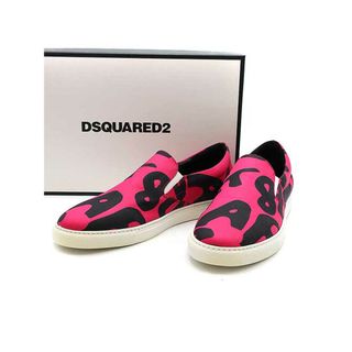 ディースクエアード(DSQUARED2)のDSQUARED2 ディースクエアード 15SS ローカットスリッポンシューズ  ピンク 40(スリッポン/モカシン)