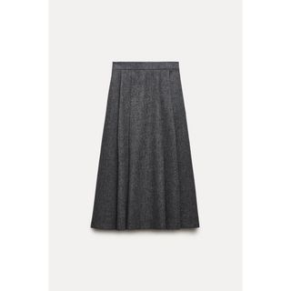 スカートZARA　ザラ　ZW コレクション ウールブレンド ミディスカート 　M