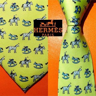 エルメス(Hermes)の【み様専用】エルメス　ネクタイ HERMES ハッピーイエロー (ネクタイ)