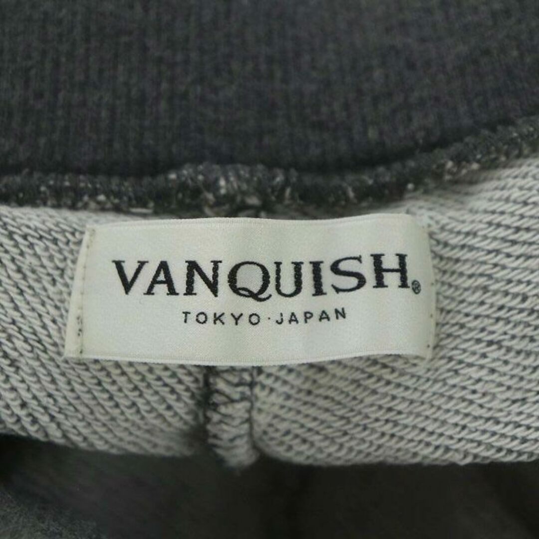 VANQUISH(ヴァンキッシュ)のヴァンキッシュ スウェットショートパンツ イージーパンツ ドロスト グレー メンズのパンツ(ショートパンツ)の商品写真
