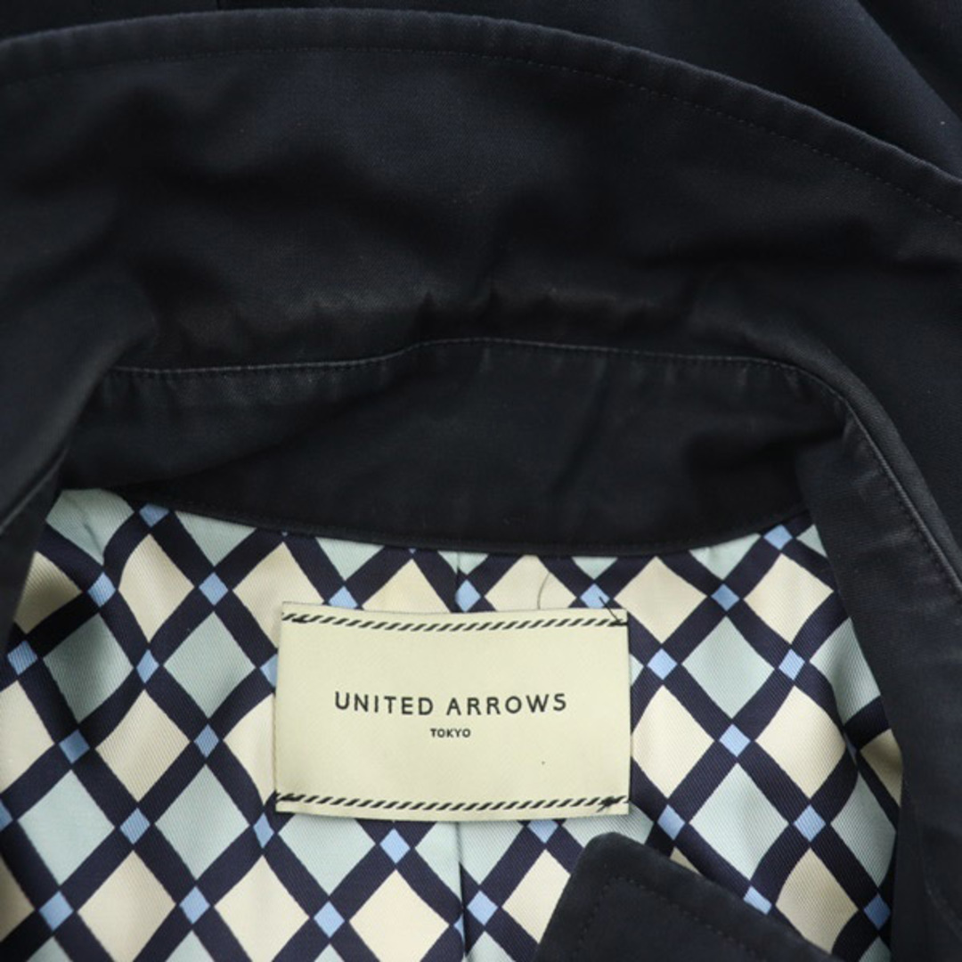 UNITED ARROWS(ユナイテッドアローズ)のユナイテッドアローズ 18SS ギャバ トレンチコート ロング 裏地幾何学柄 レディースのジャケット/アウター(トレンチコート)の商品写真