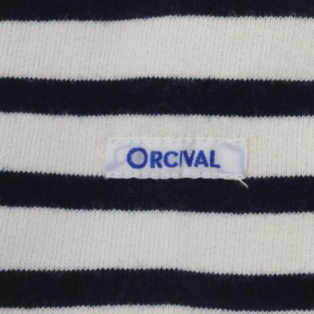 ORCIVAL(オーシバル)のオーチバル オーシバル バスクシャツ カットソー 長袖 オフホワイト 濃紺 レディースのトップス(カットソー(長袖/七分))の商品写真