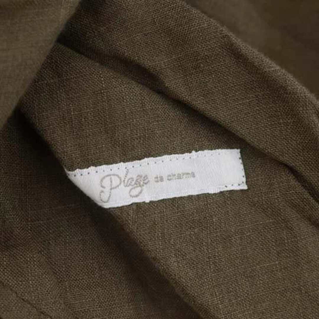 Plage(プラージュ)のプラージュ linen ボリュームスリーブワンピース 長袖 ロング 前開き レディースのワンピース(ロングワンピース/マキシワンピース)の商品写真