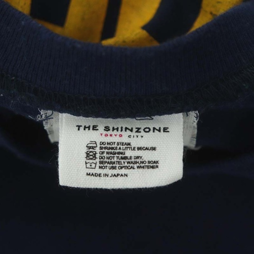 Shinzone(シンゾーン)のシンゾーン BACK PRINT T カットソー バックロゴ 長袖 F 紺 レディースのトップス(カットソー(長袖/七分))の商品写真