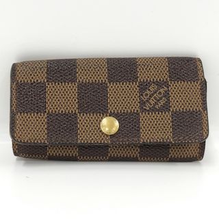 ルイヴィトン(LOUIS VUITTON)のLOUIS VUITTON ミュルティクレ 4 4連 キーケース ダミエ エベヌ(キーケース)