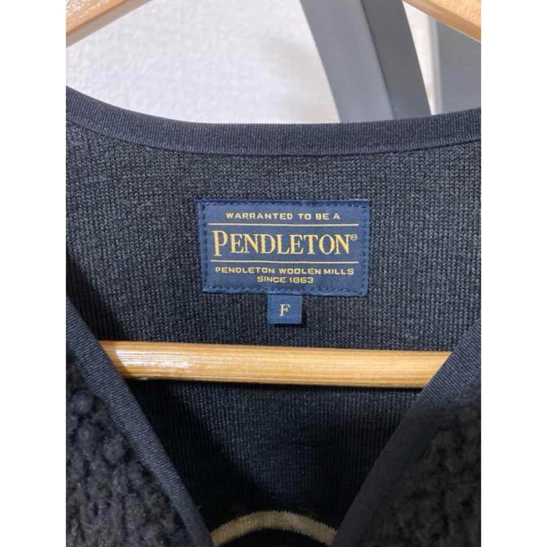 PENDLETONペンドルトンボアジップVネックカーディガン