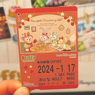 使用済み1枚　ディズニーリゾートライン1Daypass フリー切符　1/17(遊園地/テーマパーク)