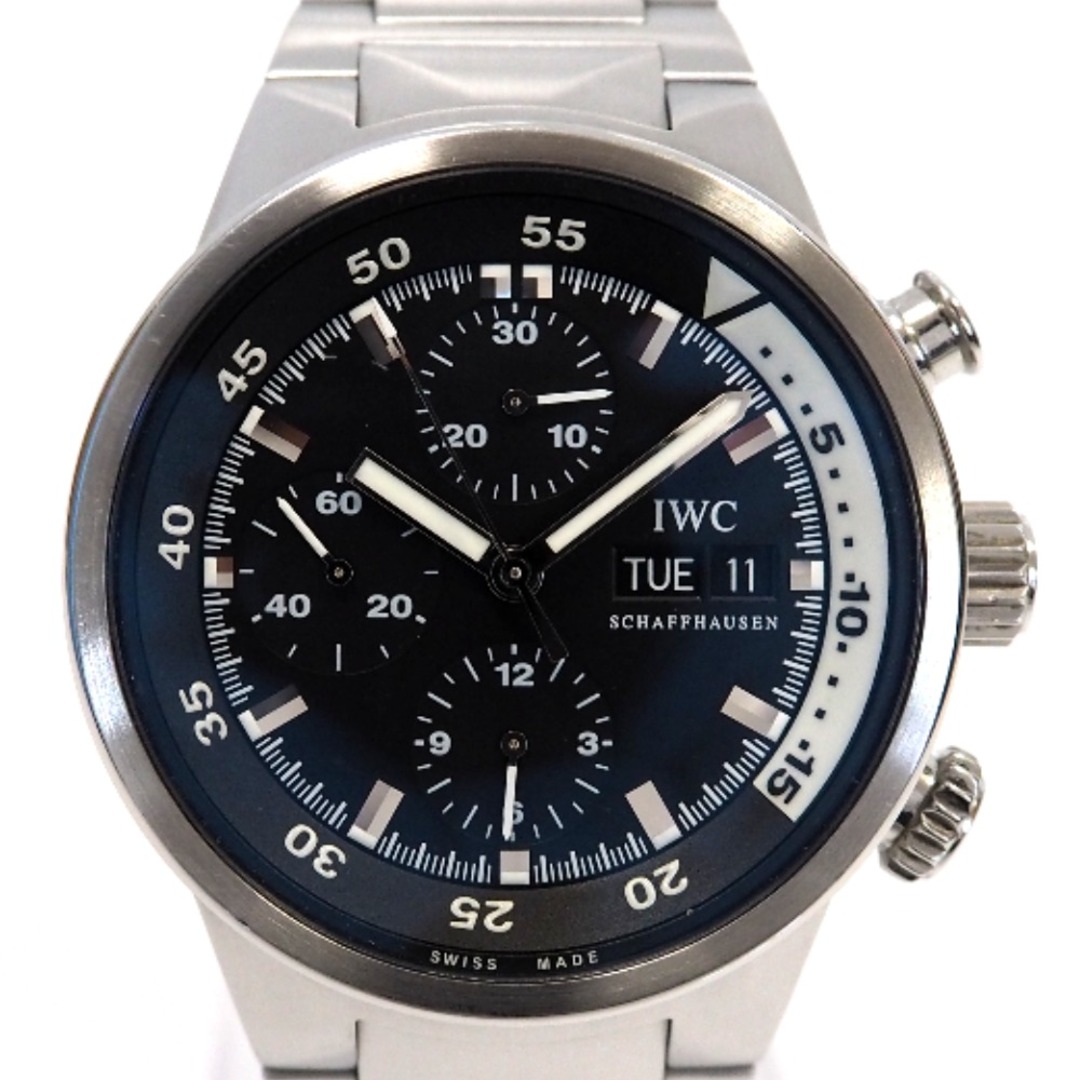 IWC 腕時計 Aquatimer アクアタイマー クロノグラフ IW371928 SS 自動巻き ブラック アイダブリューシー Th519031 美品・コンディション状態本体ケース
