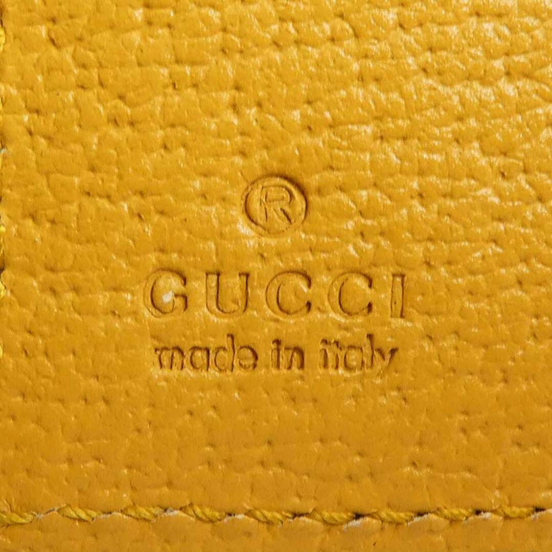 Gucci(グッチ)のグッチ GUCCI 二つ折り財布 インターロッキングG レザー/GGスプリームキャンバス イエロー×ブラウン系 メンズ 701417 送料無料【中古】 h30048f メンズのファッション小物(折り財布)の商品写真