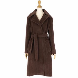 マックスマーラ(Max Mara)の美品 マックスマーラ Max Mara コート チェスターコート ウール アンゴラ 無地 アウター レディース JI40 USA6 FB38(M相当) ブラウン(その他)