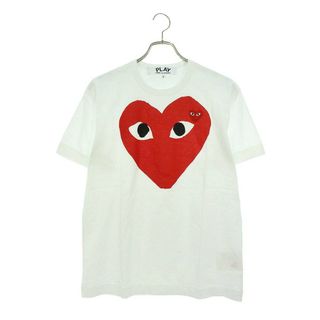 コムデギャルソン(COMME des GARCONS)のプレイコムデギャルソン  AZ-T026 AD2023/2 ハートワッペンTシャツ メンズ L(Tシャツ/カットソー(半袖/袖なし))