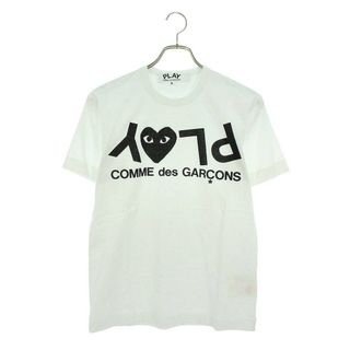 コムデギャルソン(COMME des GARCONS)のプレイコムデギャルソン  AZ-T068 AD2023/1 ロゴプリントTシャツ メンズ S(Tシャツ/カットソー(半袖/袖なし))