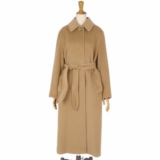 マックスマーラ(Max Mara)の美品 マックスマーラ Max Mara コート ステンカラーコート バルマカーンコート ウール アウター レディース JI40 USA6 FB38(M相当) ブラウン(その他)