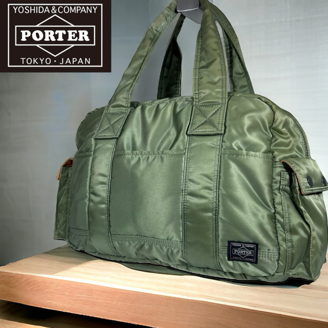 PORTER(ポーター)の【美品】ポーター タンカーボストンバッグ グリーン メンズのバッグ(ボストンバッグ)の商品写真