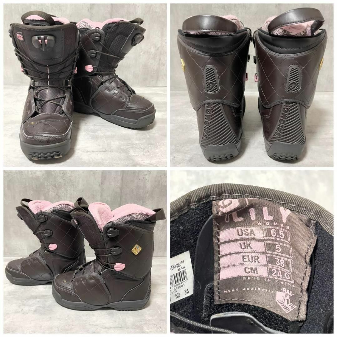 SALOMON - オールサロモン LILY 144cm レディーススノボ3点 SALOMON - オールサロモン LILY 144cm レディーススノボ3点