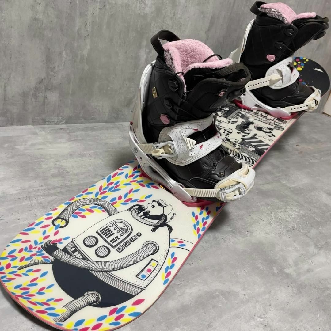 SALOMON - オールサロモン LILY 144cm レディーススノボ3点 SALOMON - オールサロモン LILY 144cm レディーススノボ3点