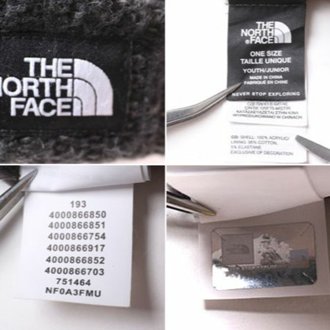 THE NORTH FACE(ザノースフェイス)のUS企画 ノースフェイス ニット キャップ ボーイズ ガールズ 帽子 THE NORTH FACE アウトドア ビーニー ニット帽 海外限定 日本未発売 濃灰 メンズの帽子(ニット帽/ビーニー)の商品写真