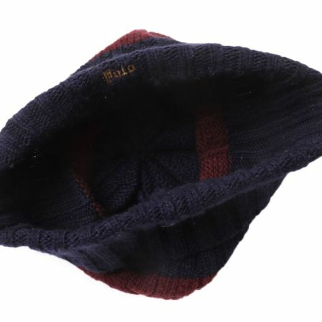 Ralph Lauren(ラルフローレン)のポロベア ラルフローレン ケーブル ニット キャップ フリーサイズ 古着 ポロ 帽子 ニット帽 ワッチ ビーニー キャラクター アクリル ウール メンズの帽子(ニット帽/ビーニー)の商品写真