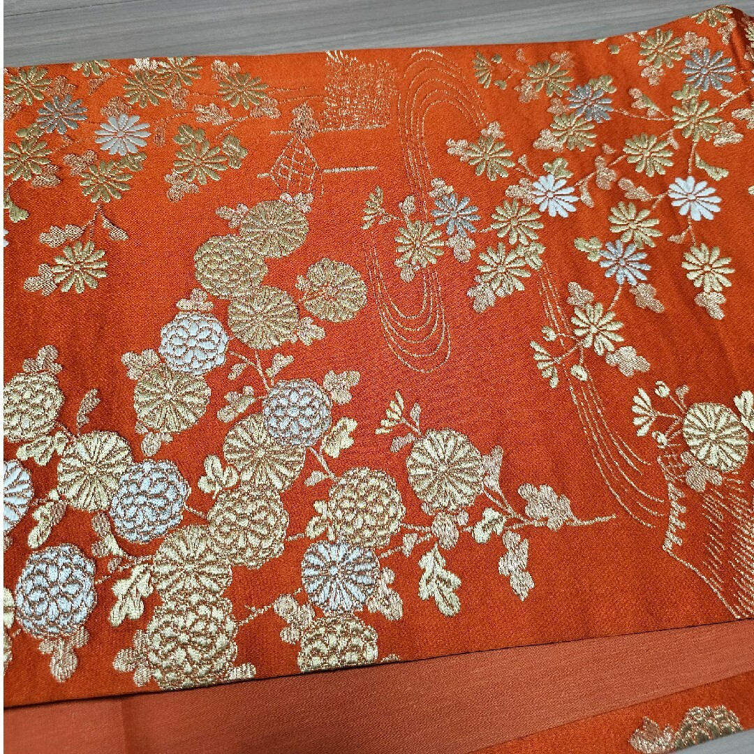 帯　オレンジ レディースの水着/浴衣(帯)の商品写真
