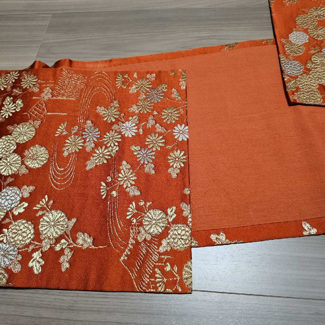 帯　オレンジ レディースの水着/浴衣(帯)の商品写真