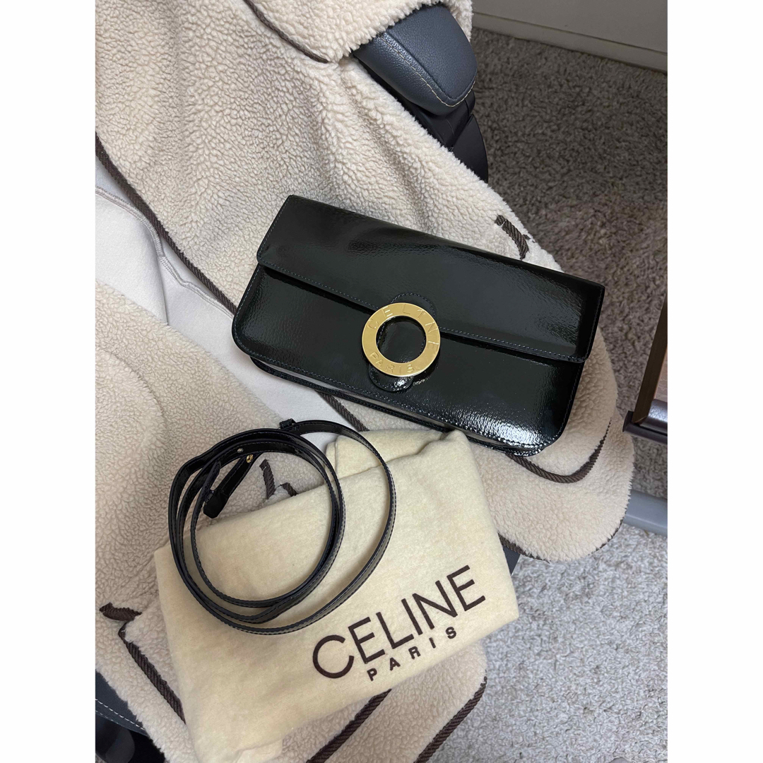 CELINE - レア未使用 セリーヌ サークルロゴ ショルダーバッグ CELINE - レア未使用 セリーヌ サークルロゴ ショルダーバッグ