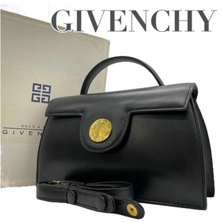 ジバンシィ(GIVENCHY)の美品　GIVENCHY ジバンシー　2way ハンドバッグ　ショルダーバッグ　黒(ハンドバッグ)