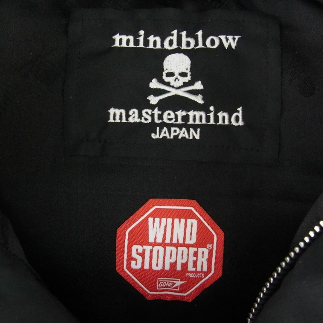 mastermind JAPAN(マスターマインドジャパン)のmastermind JAPAN マスターマインドジャパン ベスト 11AW MZ-VE04-50 MINDBLOW期 スカルステッチ シープスキン切替 レザーヨーク ダウン ベスト ブラック系 M【美品】【中古】 メンズのトップス(ベスト)の商品写真