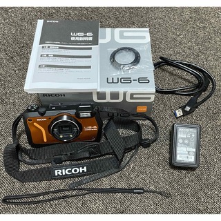 リコー(RICOH)のRICOH 防水 デジタルカメラ WG WG-6 ORANGE(コンパクトデジタルカメラ)