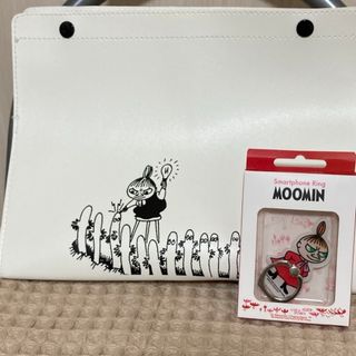 ムーミン(MOOMIN)のおまけ付けました！リトルミイ　ティッシュケース　スマートホンリング　セット(キャラクターグッズ)