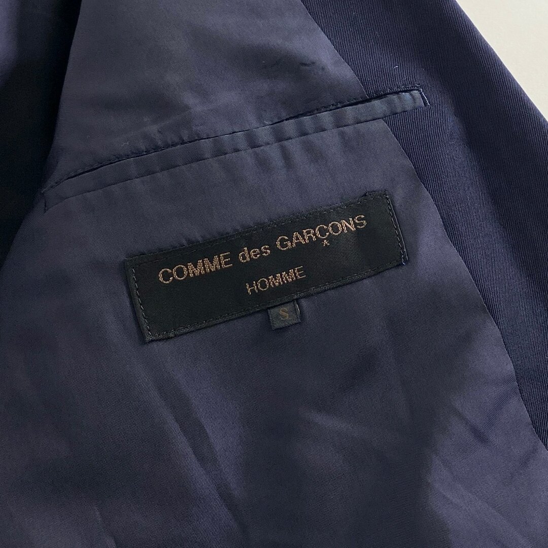 COMME des GARCONS(コムデギャルソン)の7a20 日本製 COMME des GARCONS HOMME コム デ ギャルソン オム セットアップスーツ 上下セット S ネイビー 90's フォーマル シングル ウール メンズのスーツ(セットアップ)の商品写真