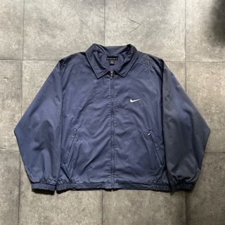 ナイキ(NIKE)の90s ナイキゴルフ スウィングトップ/ブルゾン ネイビー L(ブルゾン)